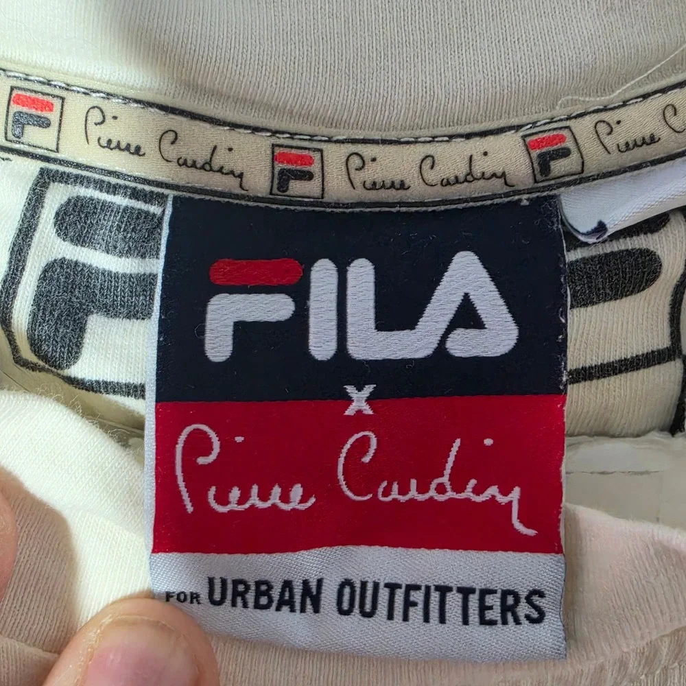 Fila x Pierre Cardin Urban Outfitters Target Graphic T-Shirt Mens XL Cream